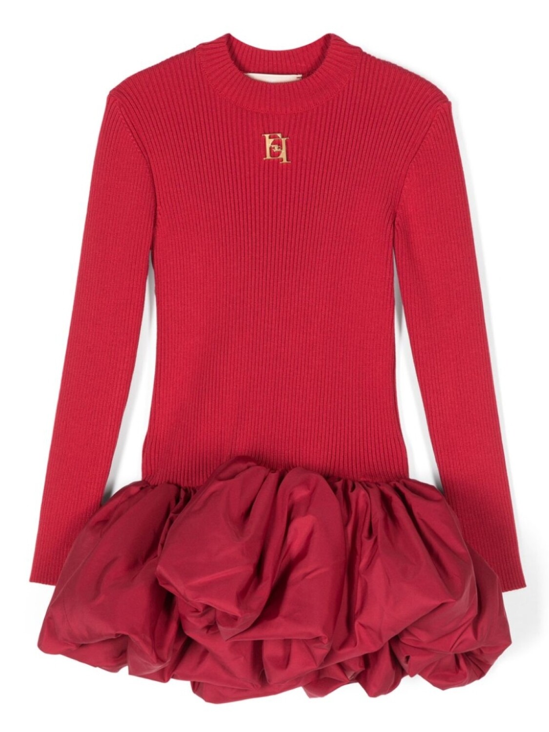 

Elisabetta Franchi La Mia Bambina платье с логотипом, красный