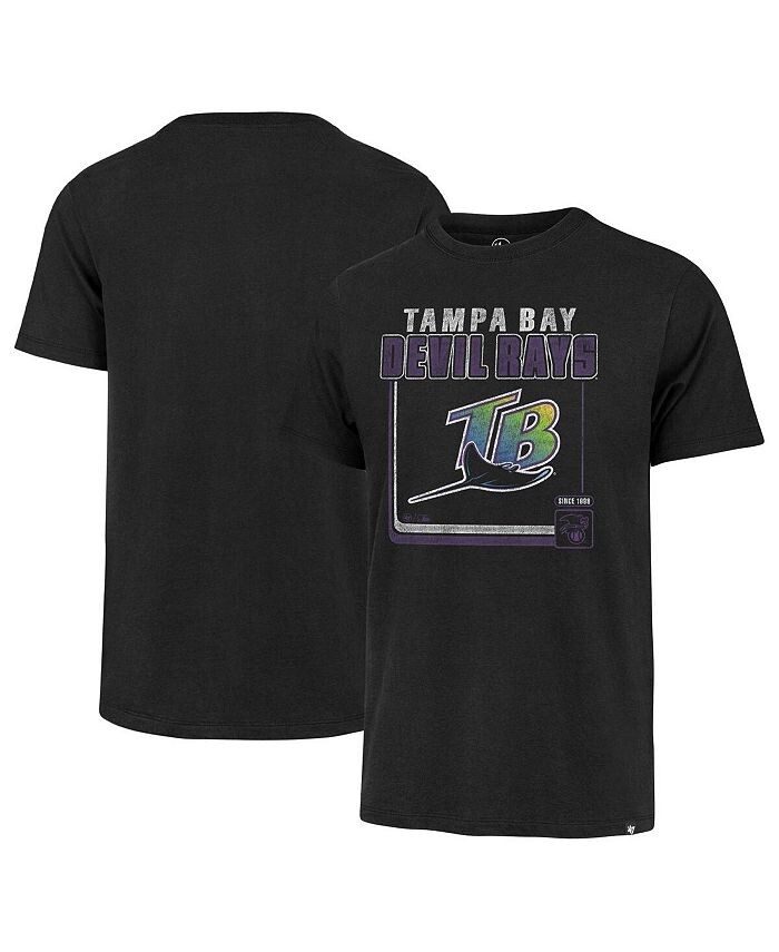 

Мужская черная футболка Tampa Bay Rays Borderline Franklin '47 Brand, черный