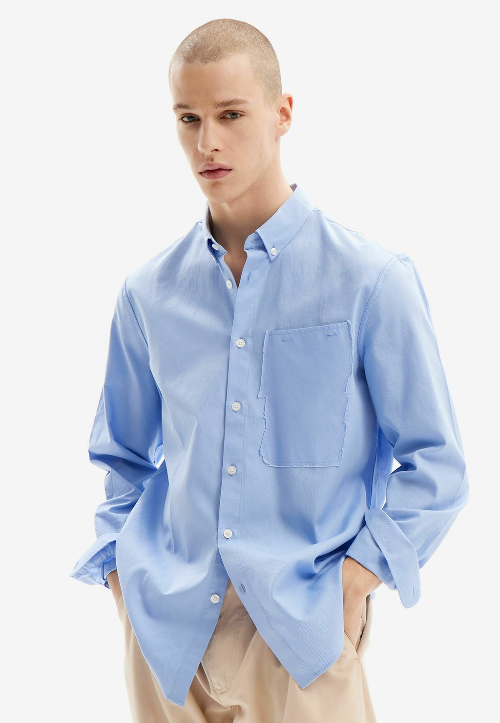 Рубашка PATCHWORK Desigual, синий