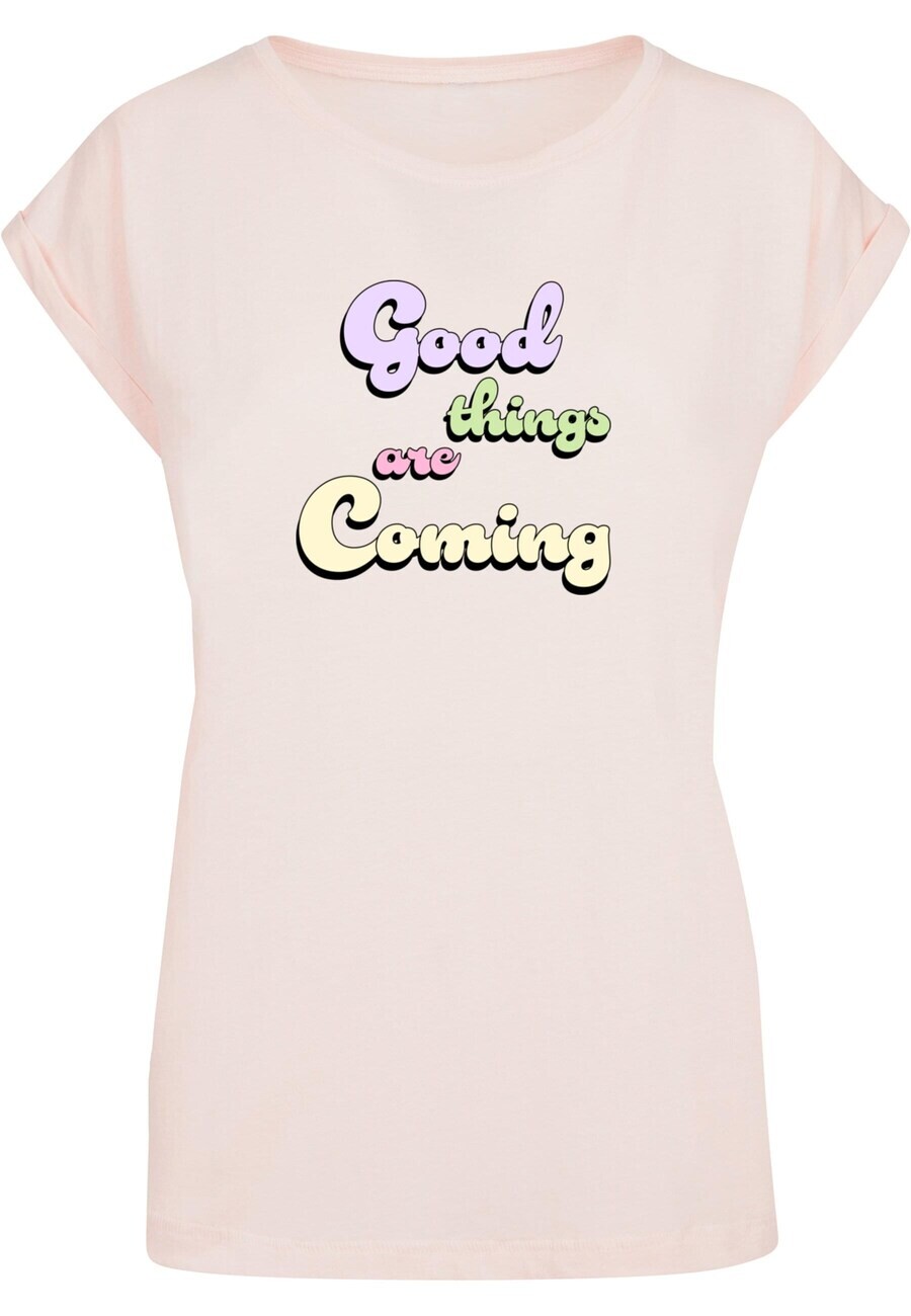 

Футболка Merchcode GOOD THINGS, цвет Pastel Pink