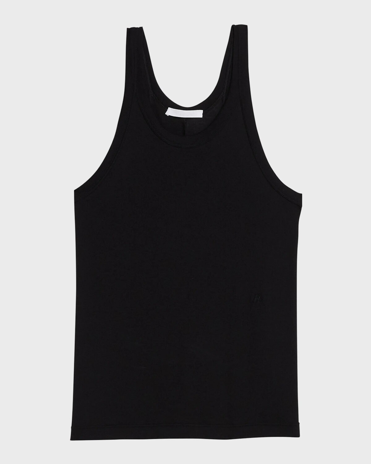 

Майка в рубчик со спинкой-борцовкой Helmut Lang, черный