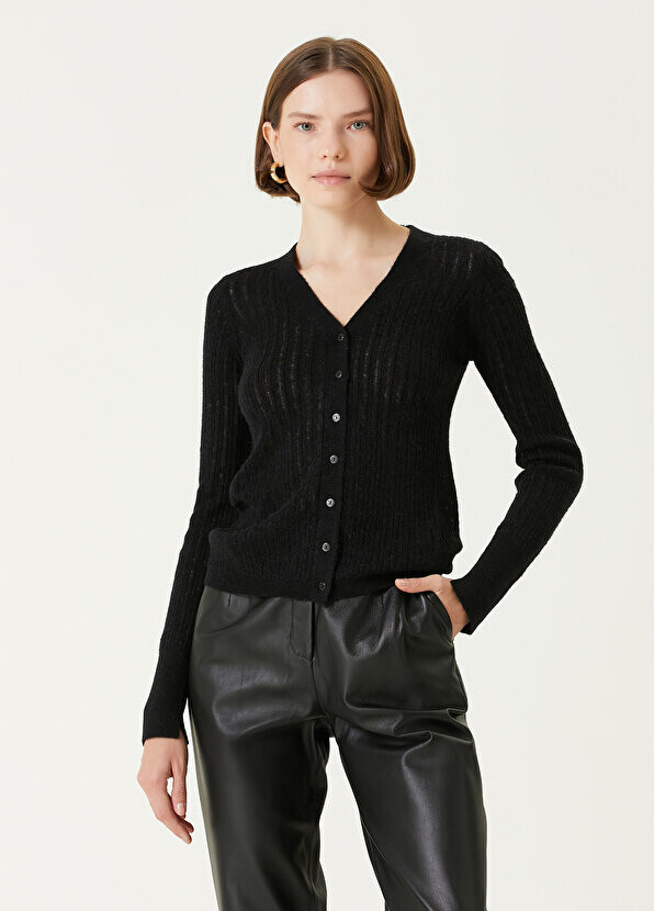 

Черный кардиган с v-образным вырезом AllSaints