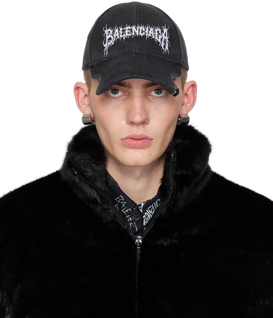 

Черная металлическая кепка своими руками Balenciaga