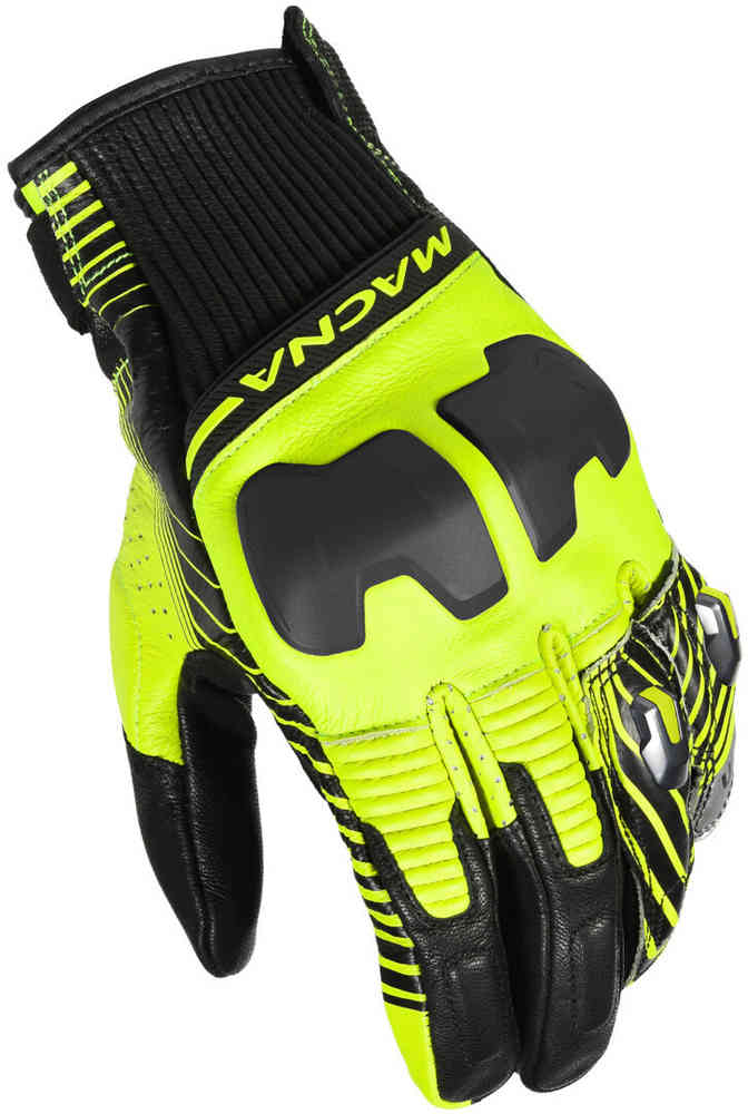 Мотоциклетные перчатки Ultraxx Macna, черный желтый