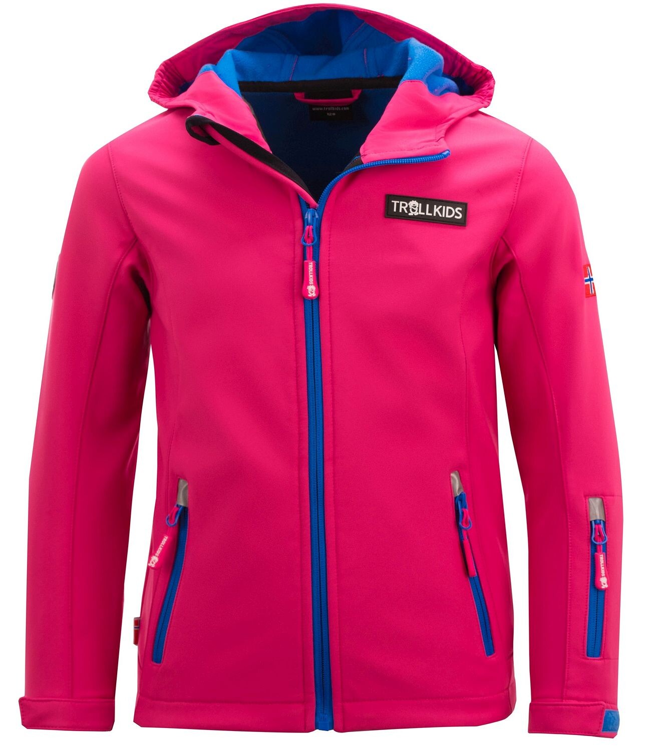 

Куртка софтшелл Trollkids Softshell Jacke Oslofjord, цвет Himbeere/Blau
