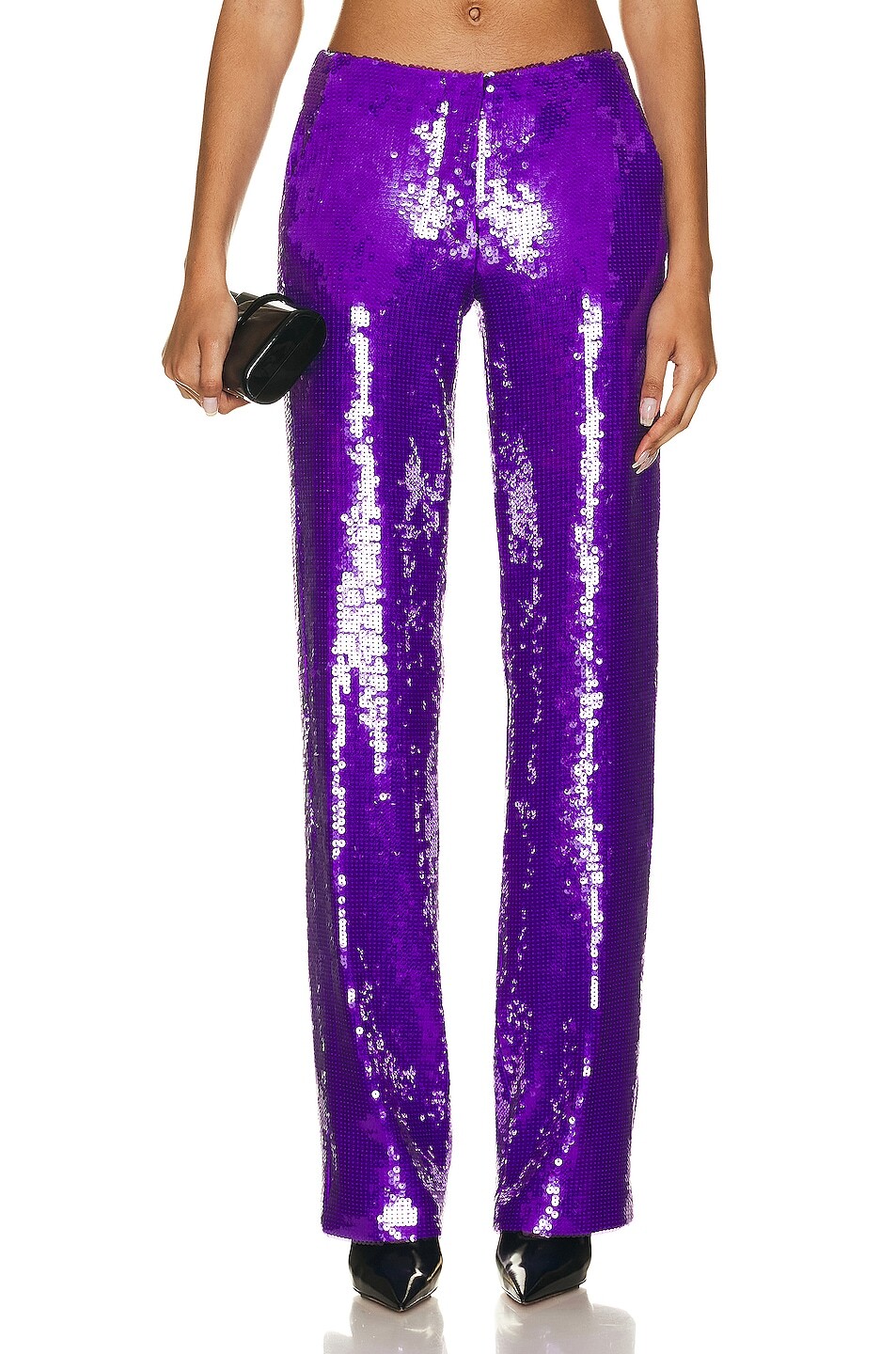 

Брюки Laquan Smith Relaxed Fit Trouser, цвет Grape