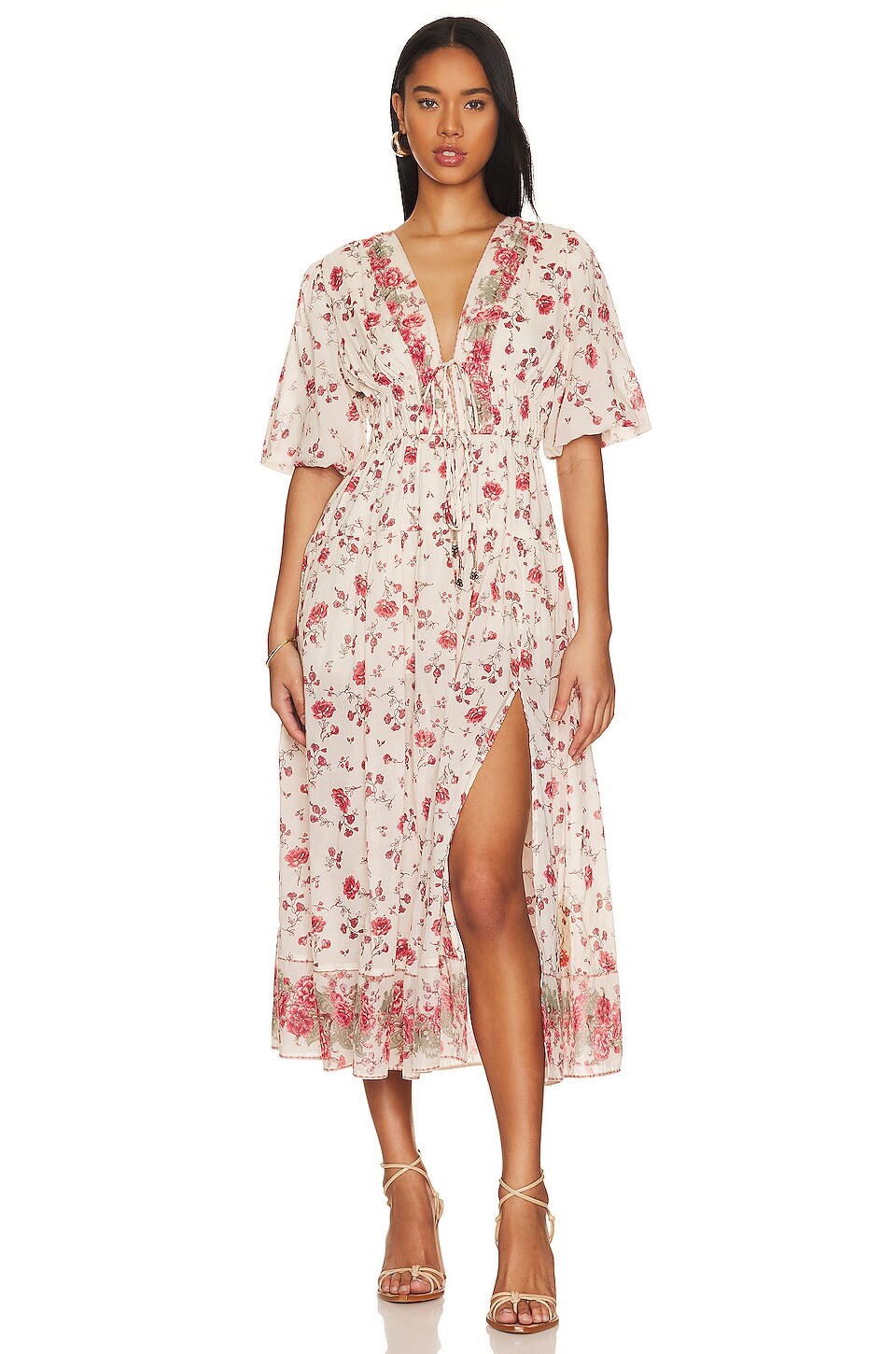 

Платье макси Free People Lysette, цвет Tea Combo
