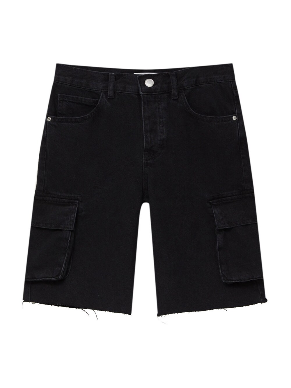Обычные джинсы-карго Pull&Bear, черный