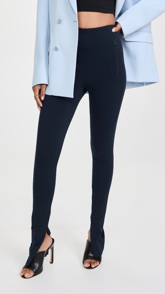 

Леггинсы WARDROBE.NYC Side Zip Leggings, нави