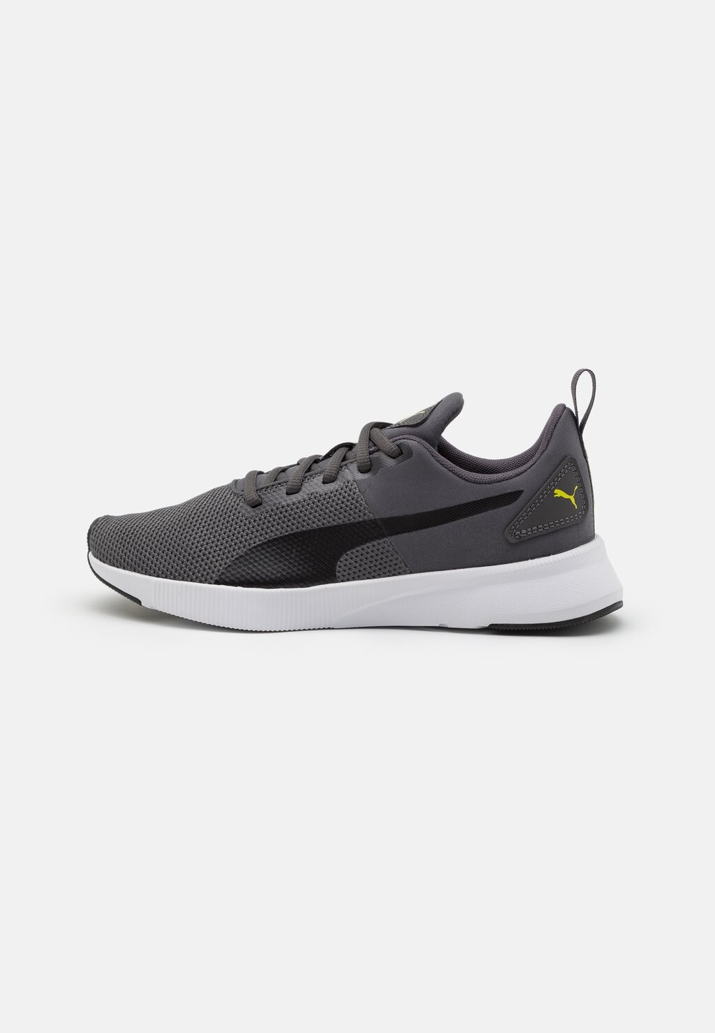 

Кроссовки нейтрального цвета Flyer Runner Jr Unisex Puma, цвет dark coal/black/lime smash