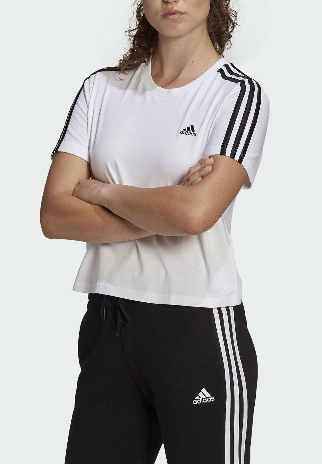 

Футболка с принтом Adidas, белый