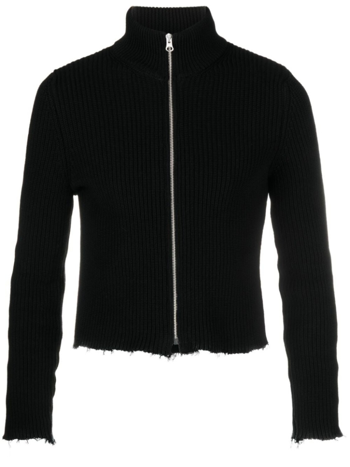 

MM6 Maison Margiela кардиган в рубчик, черный