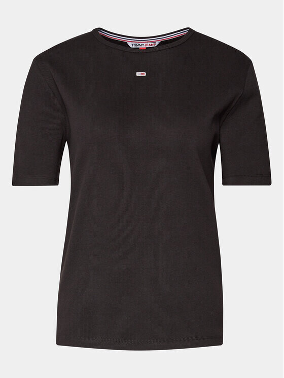 

Футболка стандартного кроя Tommy Jeans Curve, черный