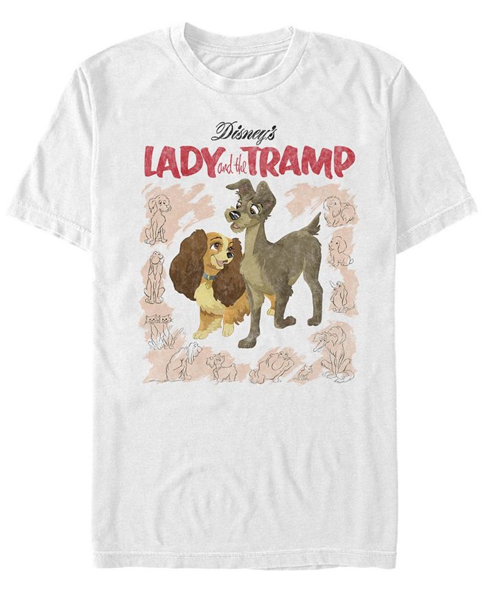 трубина александра самая красивая на свете Мужская футболка с коротким рукавом в винтажном стиле Lady and the Tramp Fifth Sun, белый