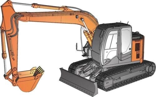 

Экскаватор Hitachi Zaxis 125US 1:35 Hasegawa WM01
