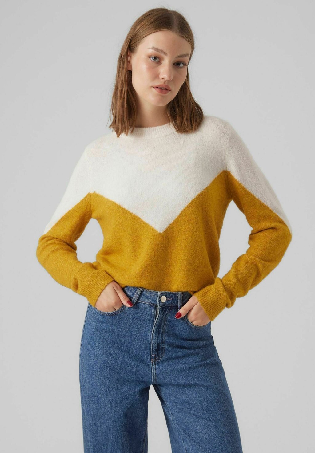 

Свитшот Vero Moda PLAZA LS BLOCK GA BOO, цвет birch