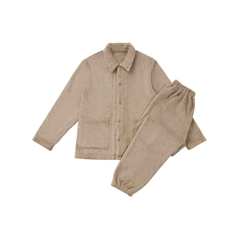 

Мужской пижамный комплект Muji домашний, бежевый