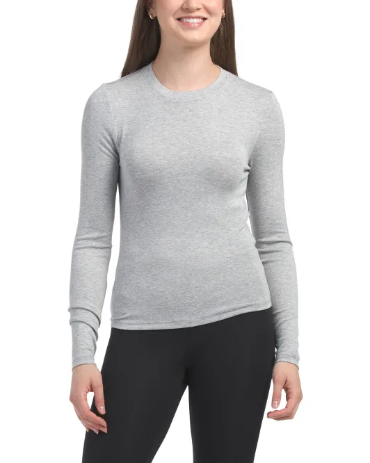 

Топ с длинными рукавами и круглым вырезом Ivl Collective, цвет Heather Grey