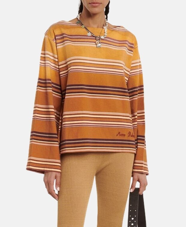 

Топ с длинными рукавами Acne Studios, оранжевый