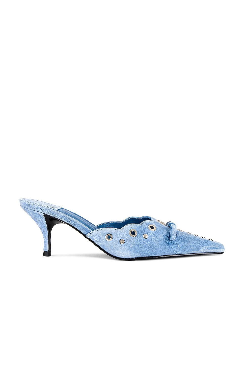 

Мюли Jeffrey Campbell Gratis, цвет Blue Suede Silver