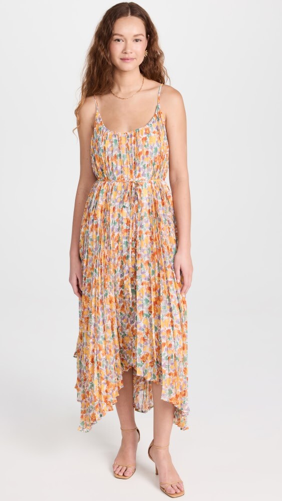 

Платье макси endless rose Pleated Waterfall, разноцветный