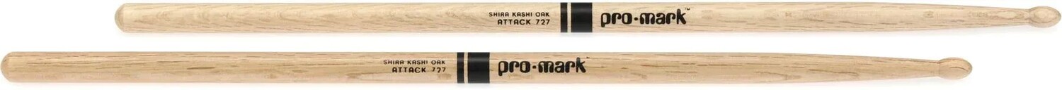 

Барабанные палочки Promark Classic Attack - Дуб Шира Каши 727, деревянный наконечник