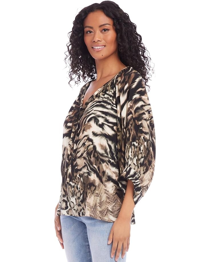 

Топ Karen Kane Blouson Sleeve Top, цвет Print