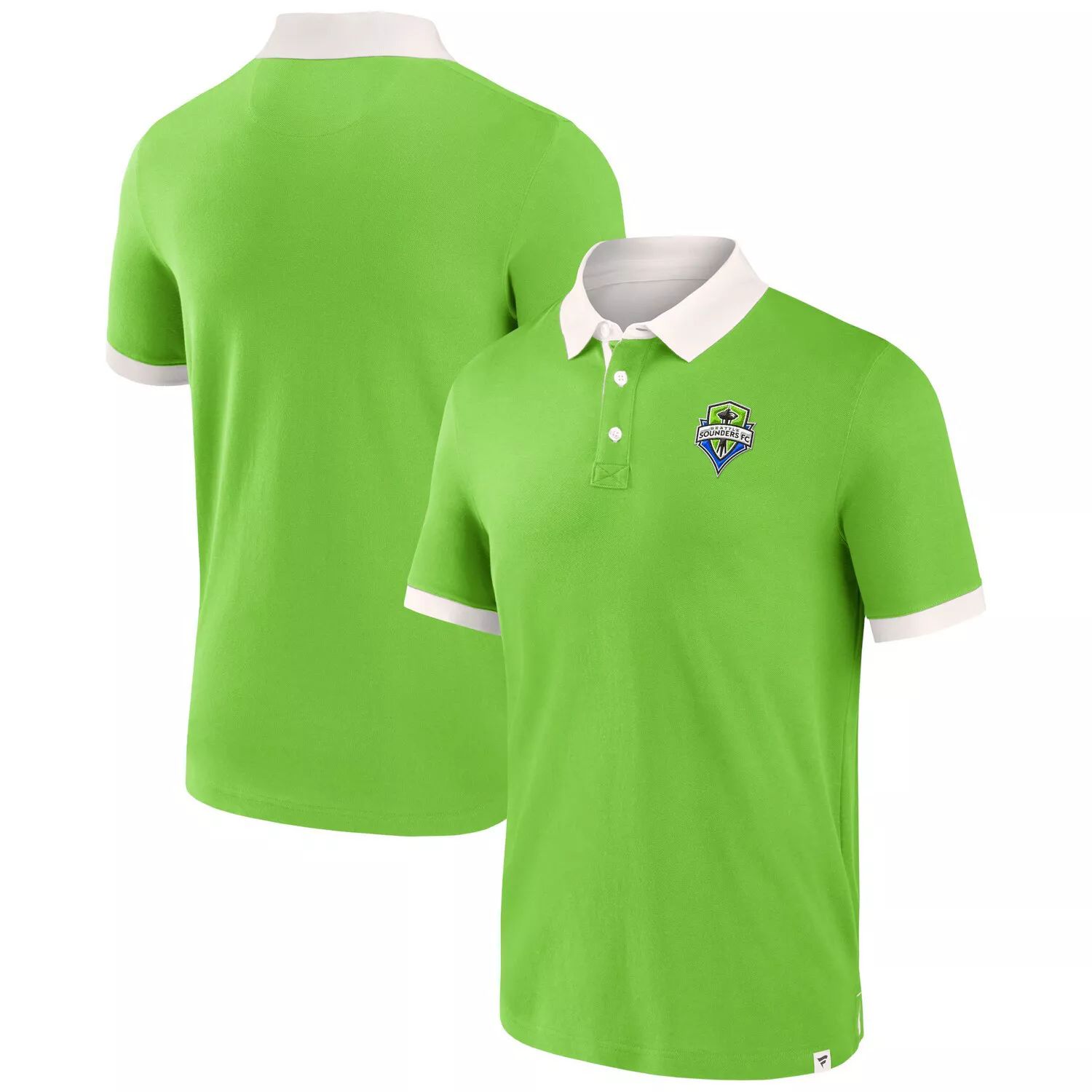 Мужская рубашка-поло второго периода с логотипом Rave Green Seattle Sounders FC Fanatics