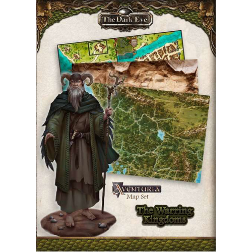 книга mutant year zero rpg – elysium map pack Книга Aventuria Map Set The Warring Kingdoms The Dark Eye Rpg