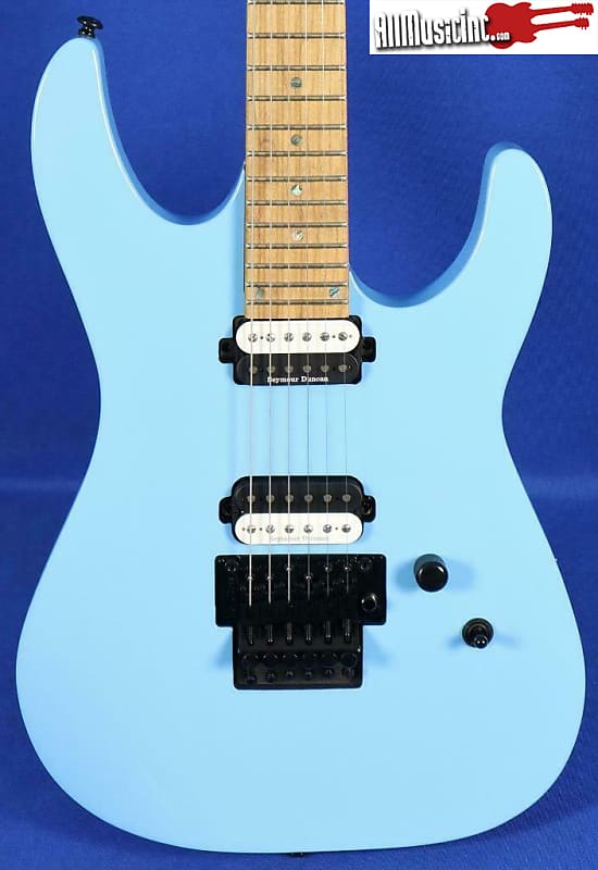 Басс гитара Dean Modern MD24 Roasted Maple Vintage Blue Floyd Rose Electric Guitar jp 3508md 2x15 мм