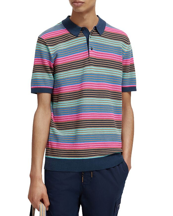 

Рубашка поло из структурированного трикотажа Slim Fit Scotch & Soda