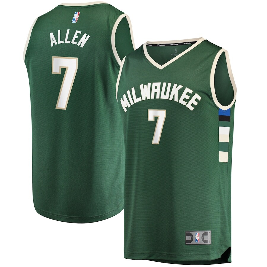 

Джерси Fanatics Branded Milwaukee Bucks, зеленый