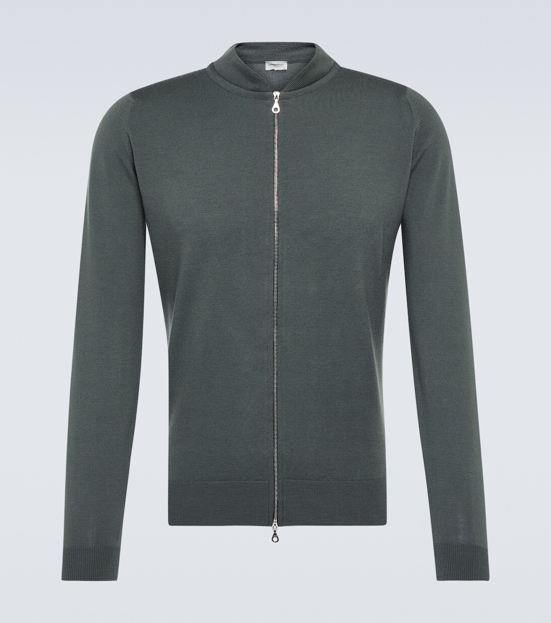 

Кардиган Maclean из шерсти John Smedley, зеленый