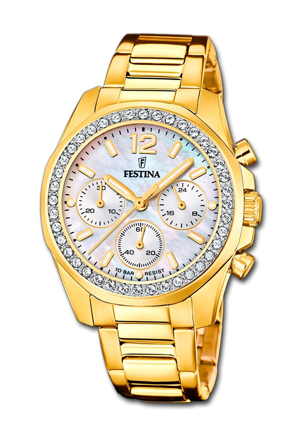 

Хронограф MINERALGLAS Festina, цвет goldfarben