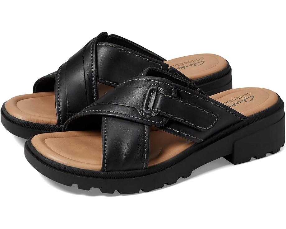 

Туфли Clarks Coast Cross, черная кожа