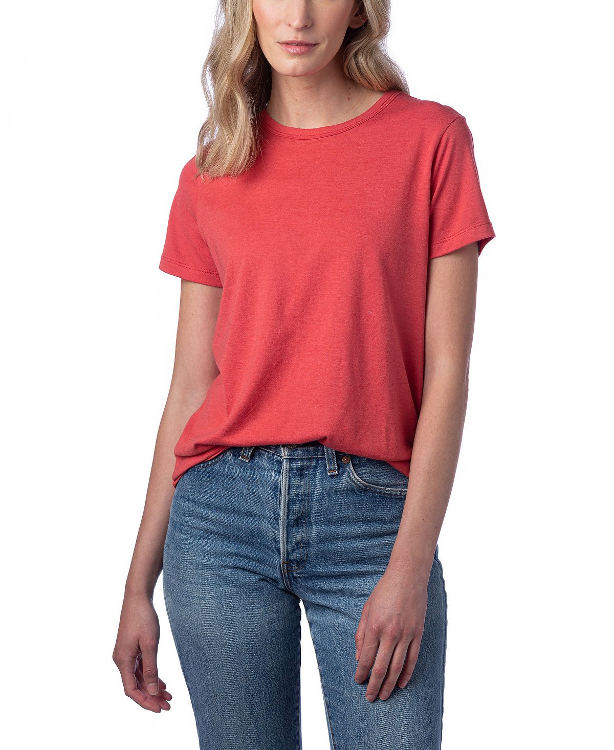 Женская футболка Tri-Blend Crew из модала Macy's женская футболка tri blend crew из модала macy s розовый
