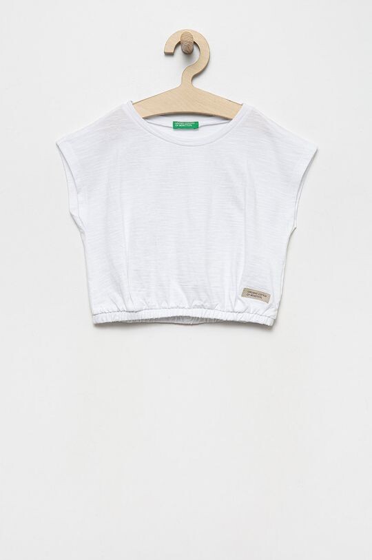 

Детская хлопковая футболка United Colors of Benetton, белый