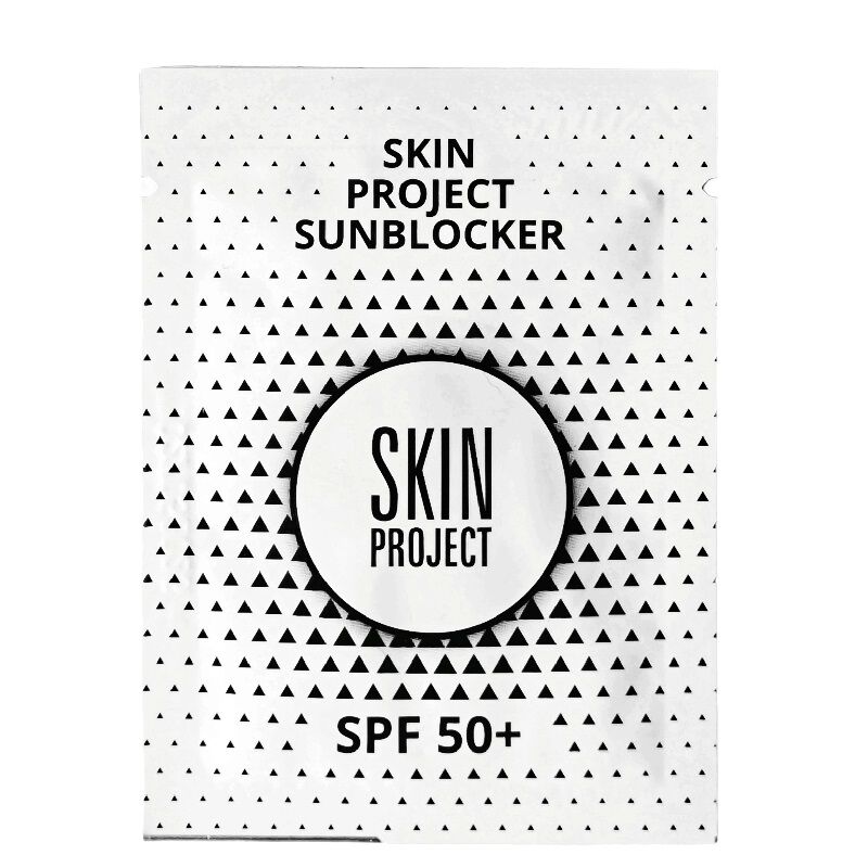 Легкий солнцезащитный крем spf50+ для татуировок Skin Project Sunblocker, 10х3 мл/1 упаковка