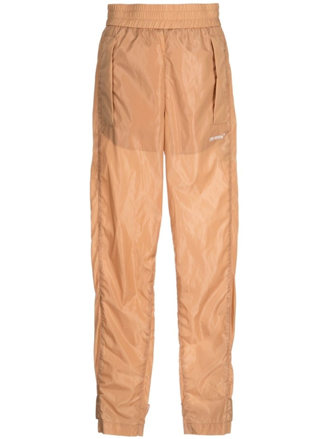 

Off-White спортивные брюки с логотипом, коричневый