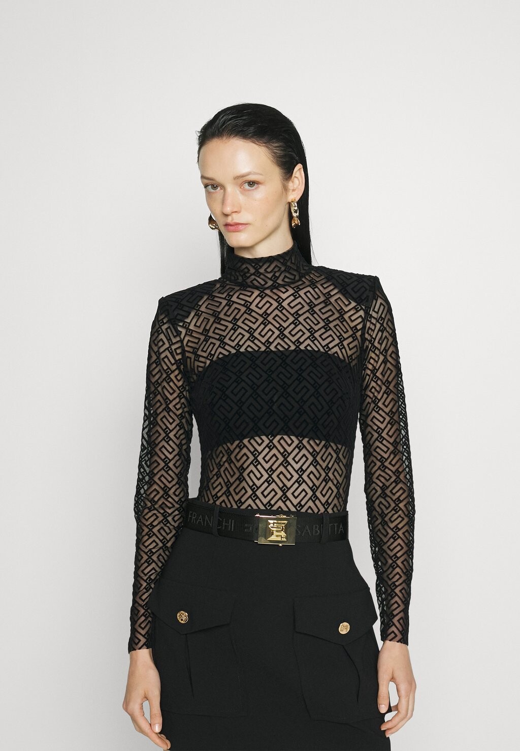 

Боди Elisabetta Franchi, черный