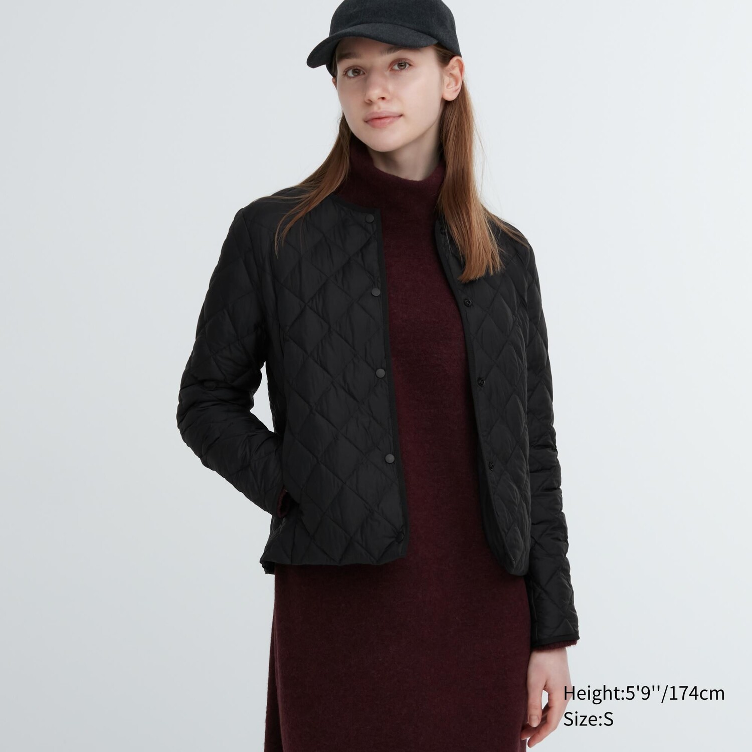 

Теплая стеганая куртка UNIQLO, черный