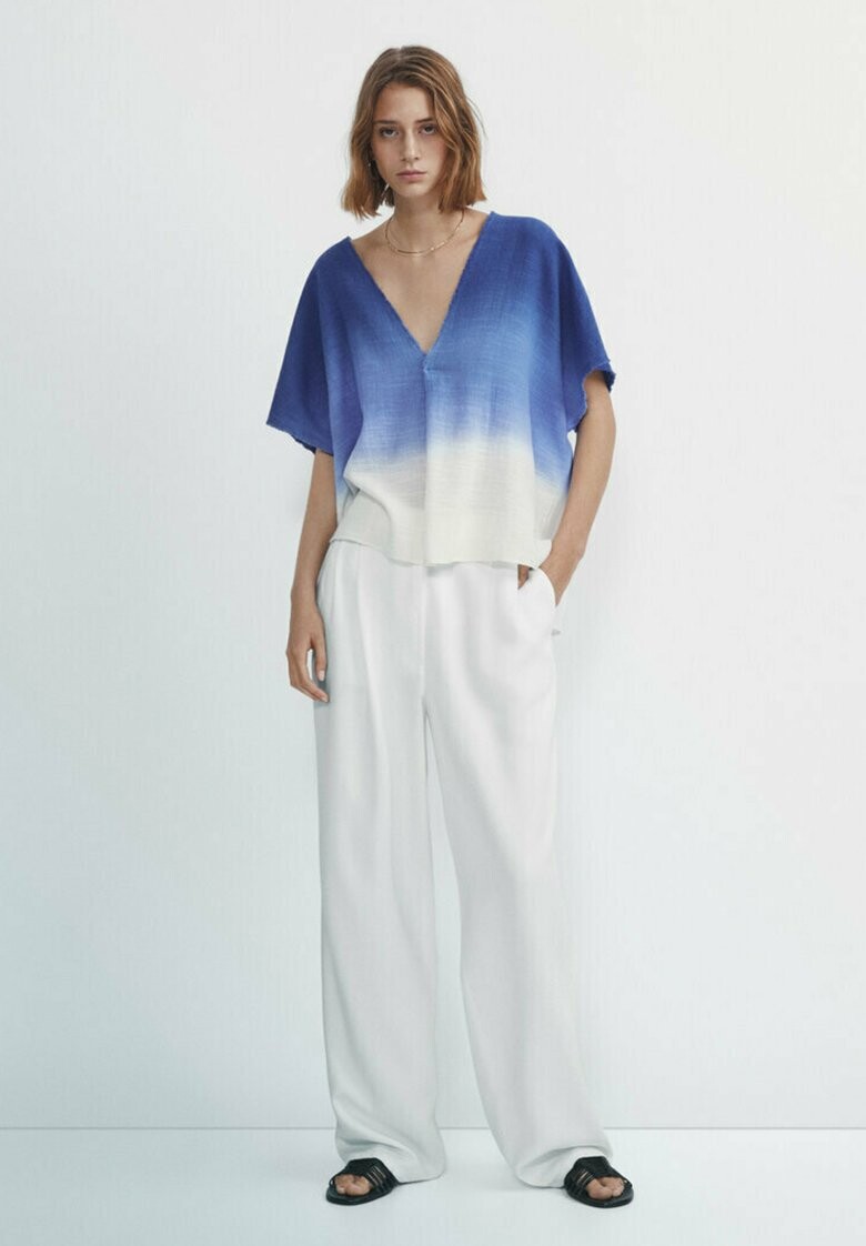 

Блузка Massimo Dutti, синий