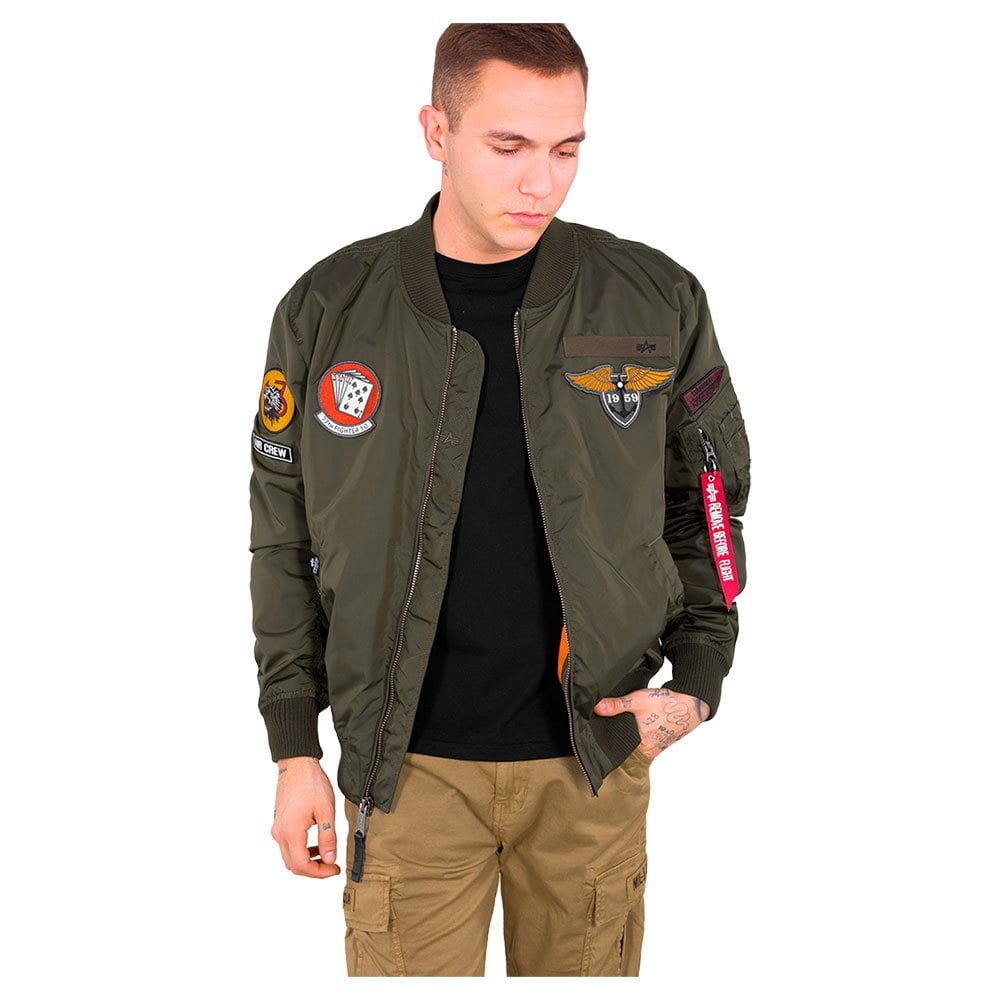 

Куртка Alpha Industries MA-1 TT Patch SF, зеленый