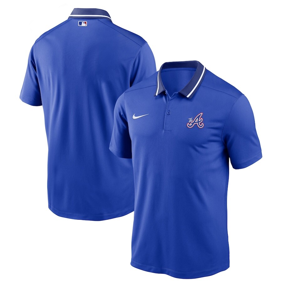

Поло с коротким рукавом Nike Atlanta Braves, роял