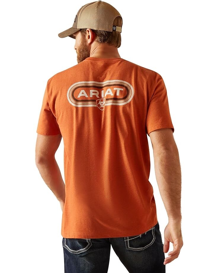 

Футболка Ariat Rope Lockup T-Shirt, цвет Adobe Heather