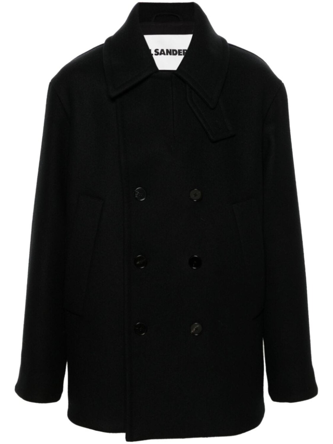 

Jil Sander пальто с потайной застежкой, черный