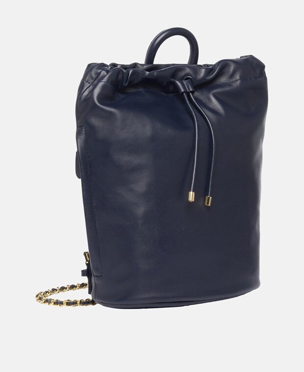 

Кожаный рюкзак Ralph Lauren, индиго