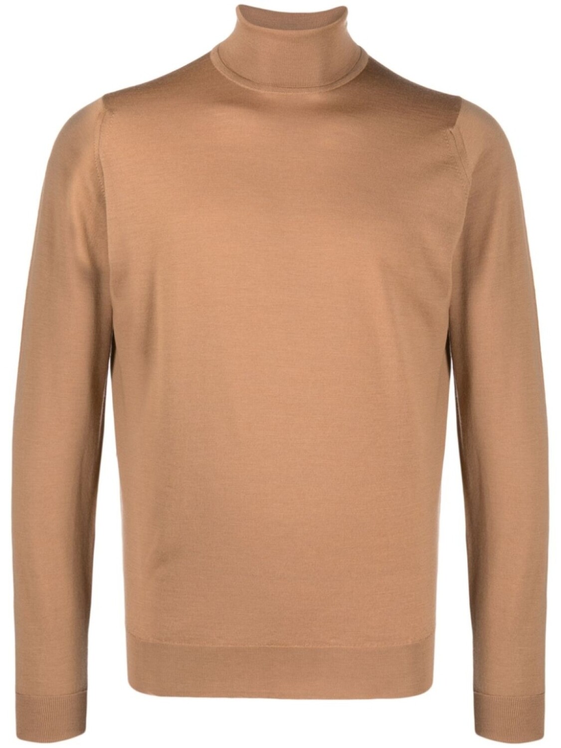 

John Smedley шерстяной джемпер Richards с высоким воротником, коричневый