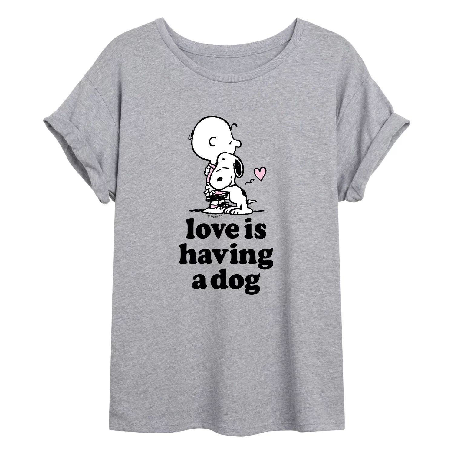 Детская струящаяся футболка Peanuts Love Dog Licensed Character