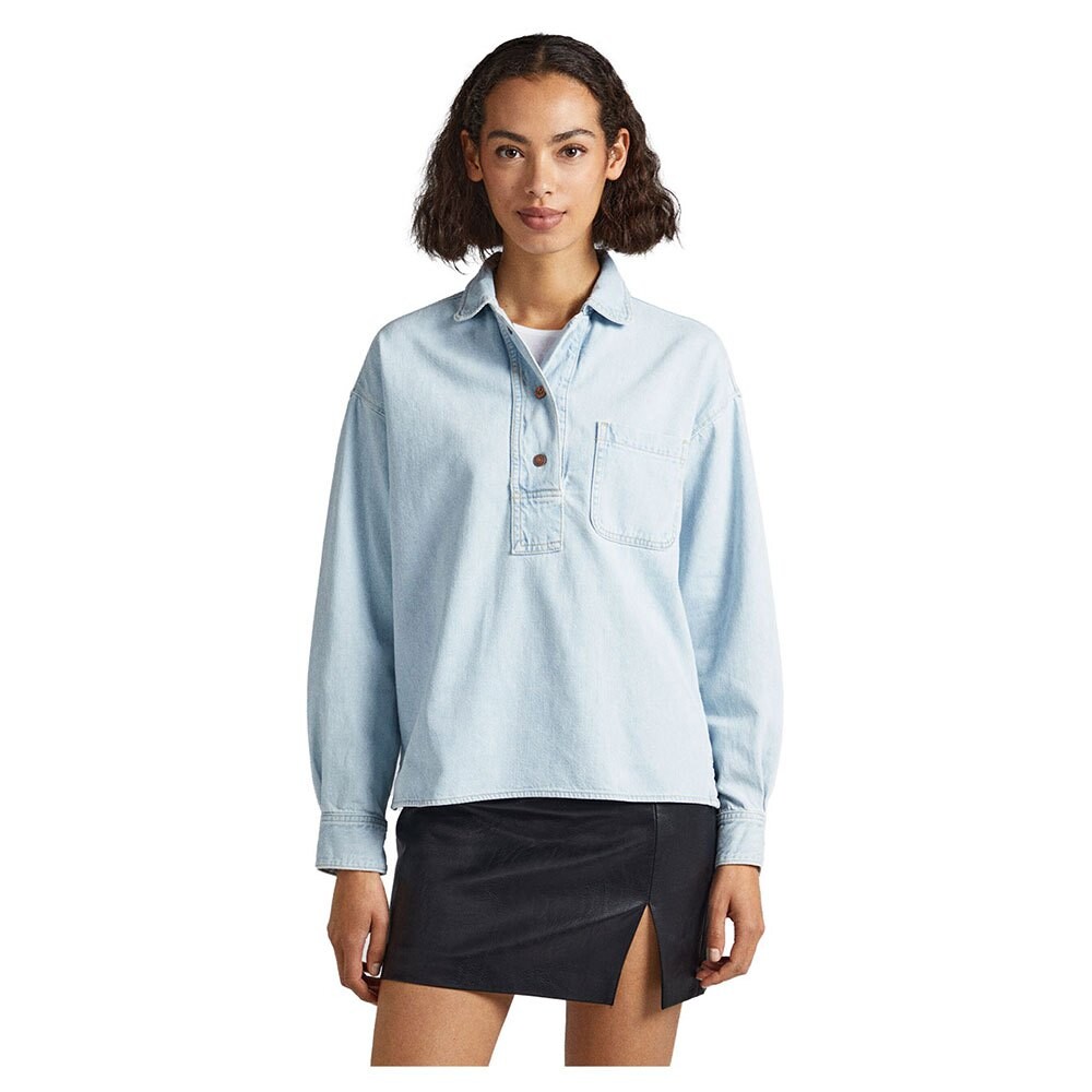 

Рубашка с длинным рукавом Pepe Jeans Riley Lt, синий